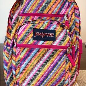 Jansport Multicolor Striped Backpack